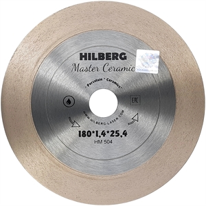 Диск алмазный Hilberg HM504 отрезной Master Ceramic 180*25,4 мм - фото 80229