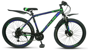 Велосипед PULSE  MD5000/AL 26  черно/сине/зеленый - фото 80825